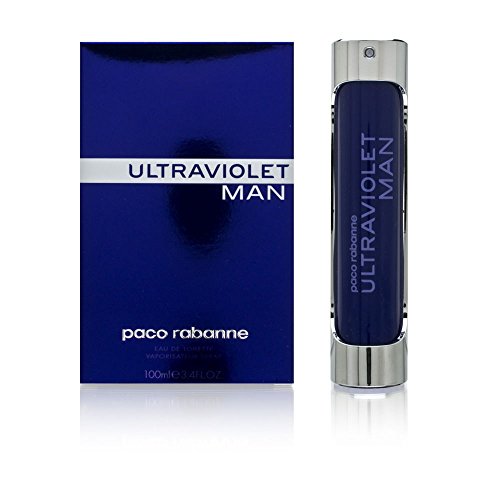 Paco Rabanne Ultraviolet Perfume For Men - Woody Oriental Fragrance - Opens With Notes Of Mint And Spicies - Blended With Amber And Vetiver - Long Lasting Scent - Eau De Toilette Spray - 3.4 Oz(3.4 Fl. Oz)