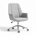 Gray fabric swivel office chair with metal base and casters 60 x 60 x 90cm