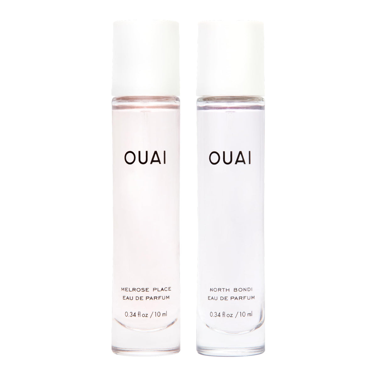 OUAI Travel Fragrance Bundle - Includes North Bondi and Melrose Place Eau de Parfum Minis - Travel Size Womens Perfume for Everyday Wear (2 Count)(21ML)