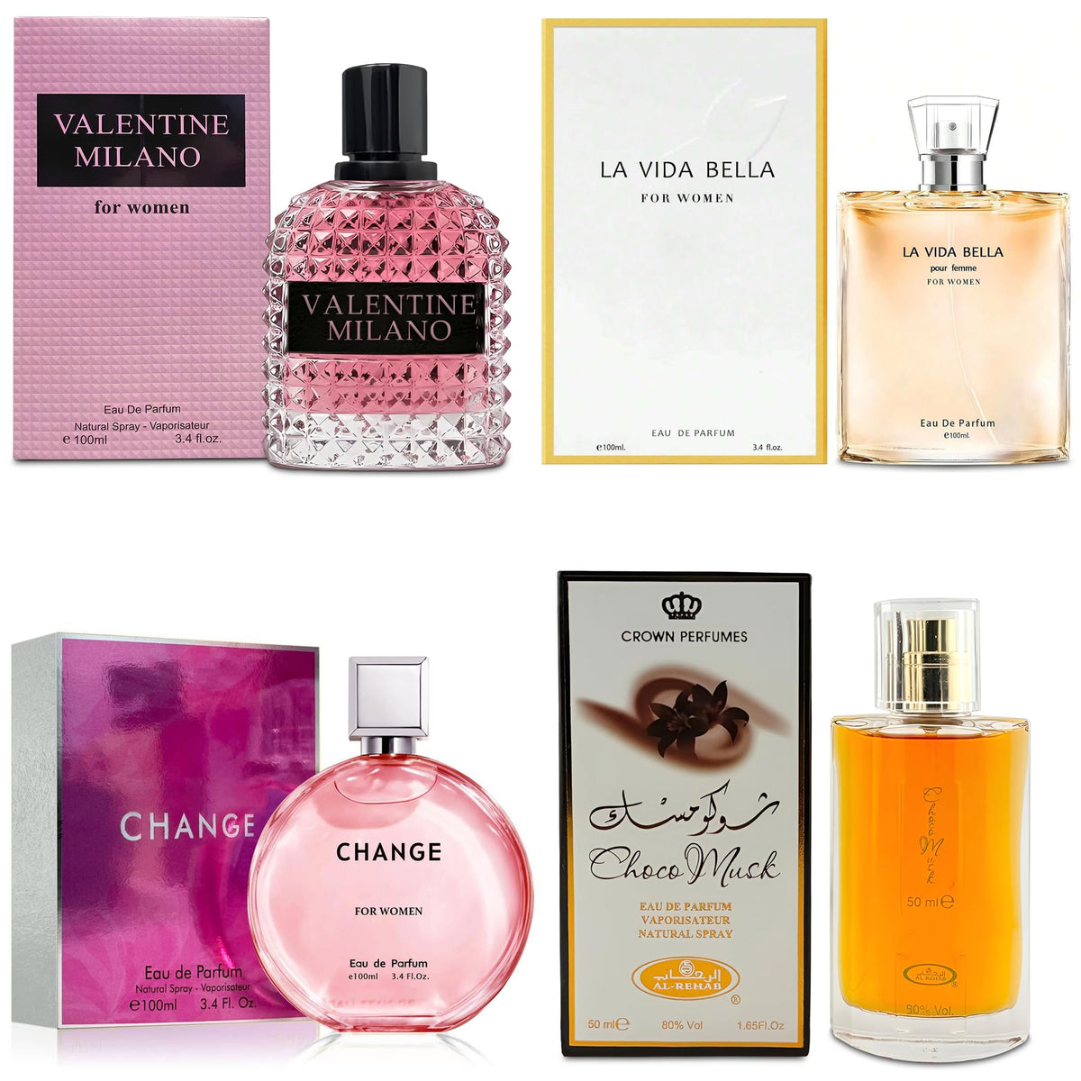 AFLUXE Top Sales 4 Piece Women Perfume Set Women's Fragrance Sets(13.6 Fl Oz)