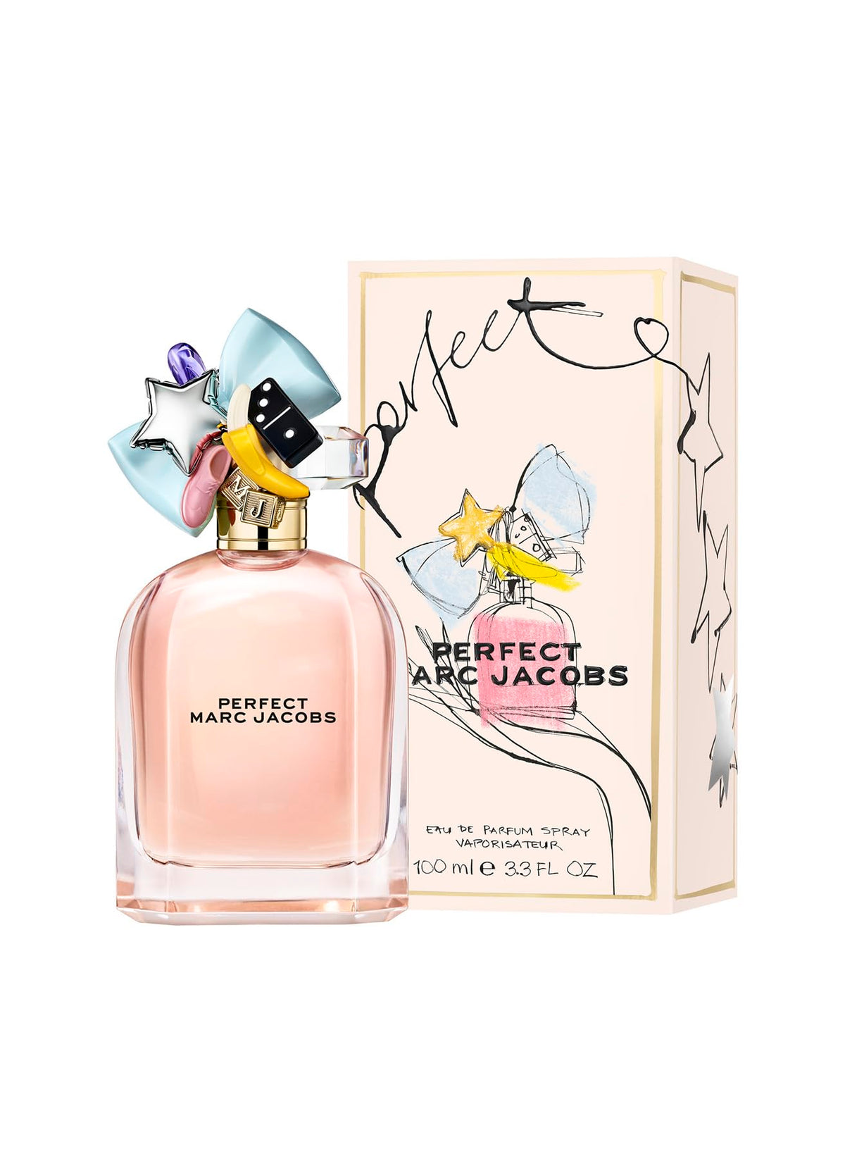 Marc Jacobs Perfect Eau de Parfum – Floral Women's Perfume – With Notes of Rhubarb, Daffodil(0.33 Fl Oz)