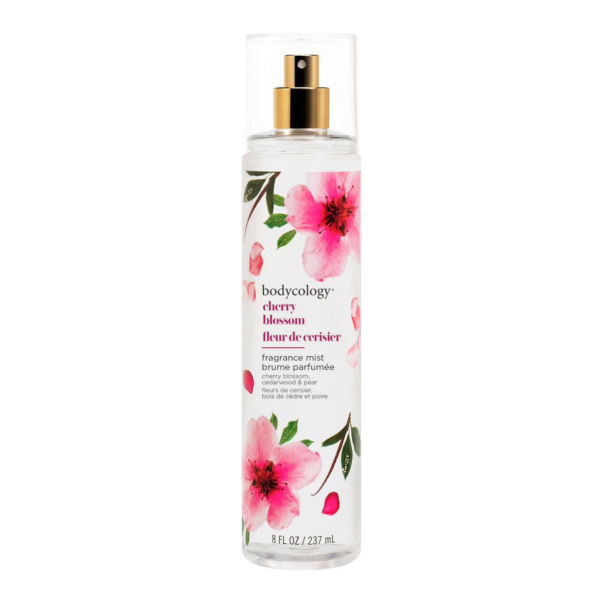 Bodycology Long-Lasting Fragrance Body Mist, Cherry Blossom, 8 fl oz(8 Fl Oz)