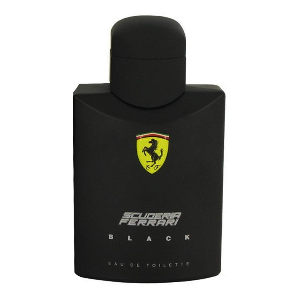 Ferrari Scuderia Black Eau De Toilette Spray For Men, 4.2 Ounce(4.2 Fl Oz)