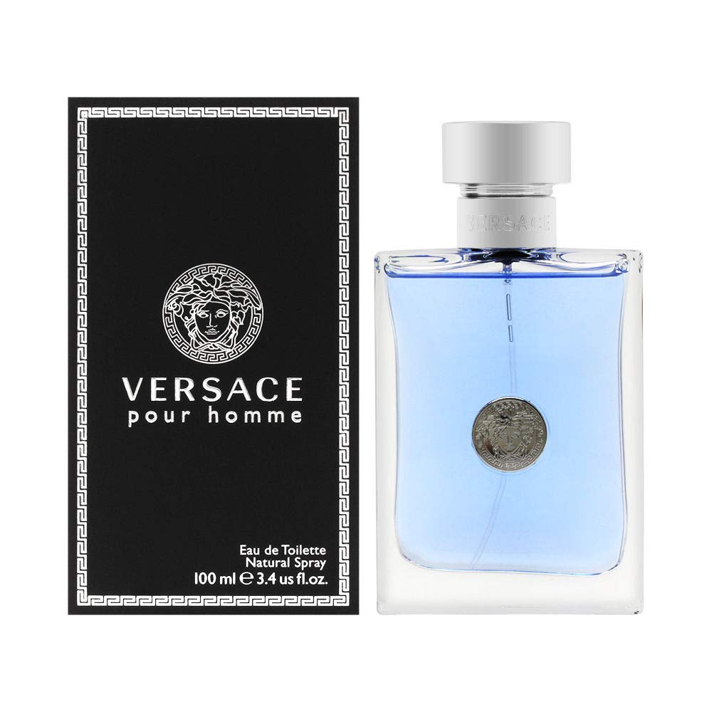 Versace Pour Homme for Men 3.4 oz Eau de Toilette Spray(3.4 Fl Oz)