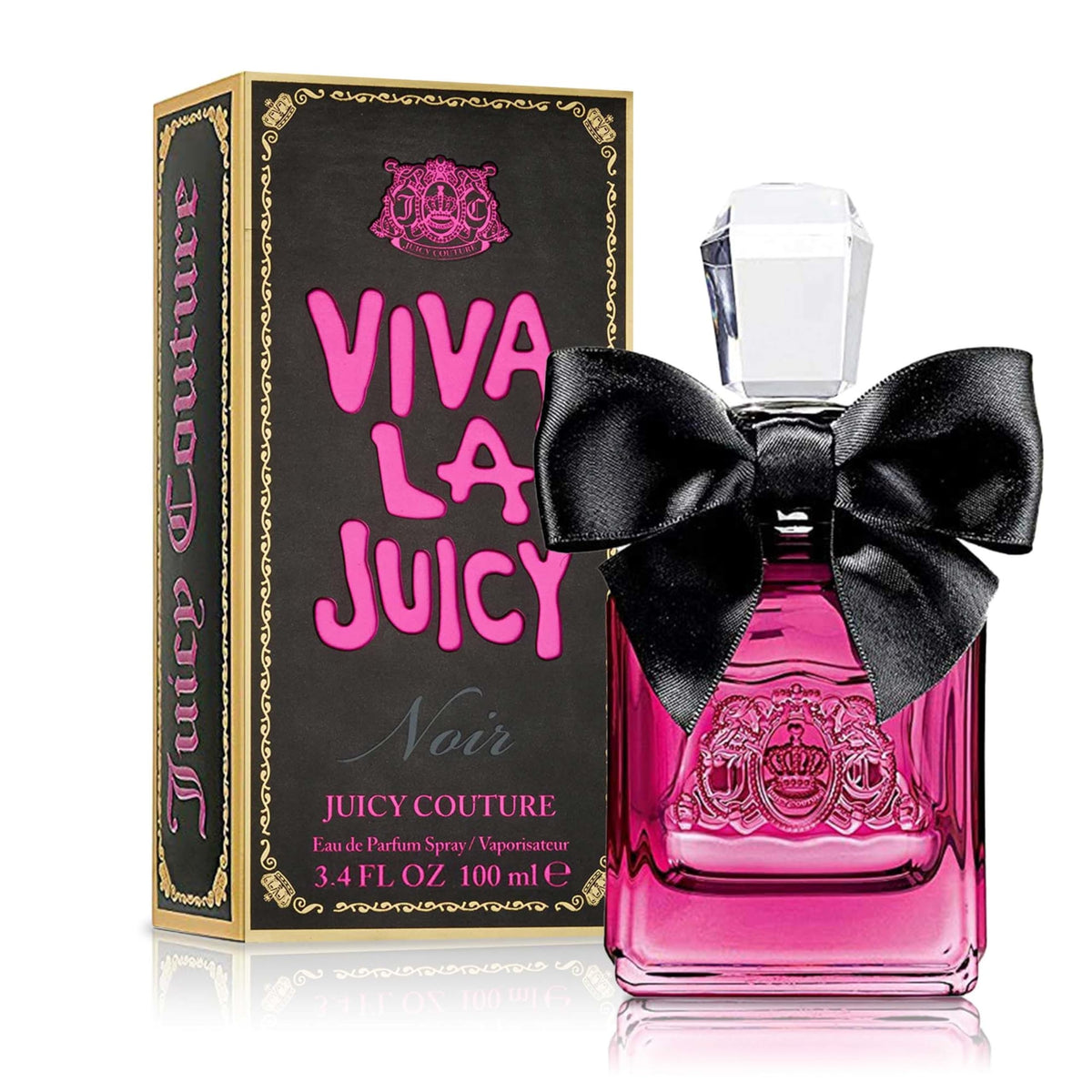 Juicy Couture Viva La Juicy Noir Eau De Parfum, Women's Perfume with Notes of Wild Berries, Gardenia  Amber - Fruity  Floral, EDP Spray(1 Fl Oz)