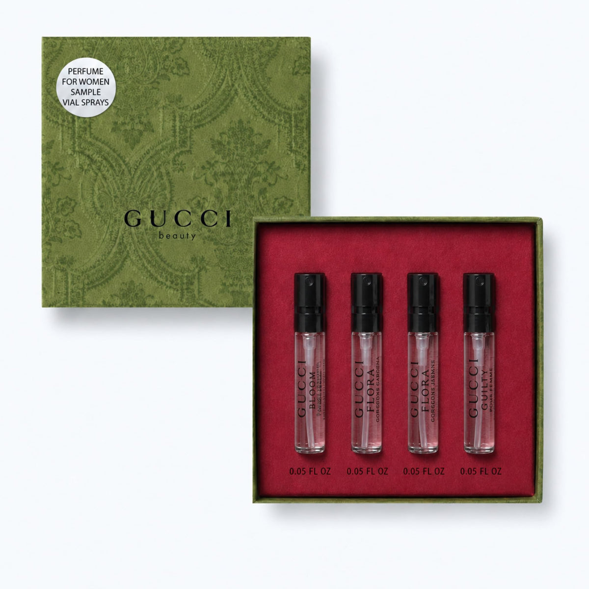 Gucci Mini Perfume Gift Set for Women 4 Piece EDP Travel Collection(0.05 Fl Oz)