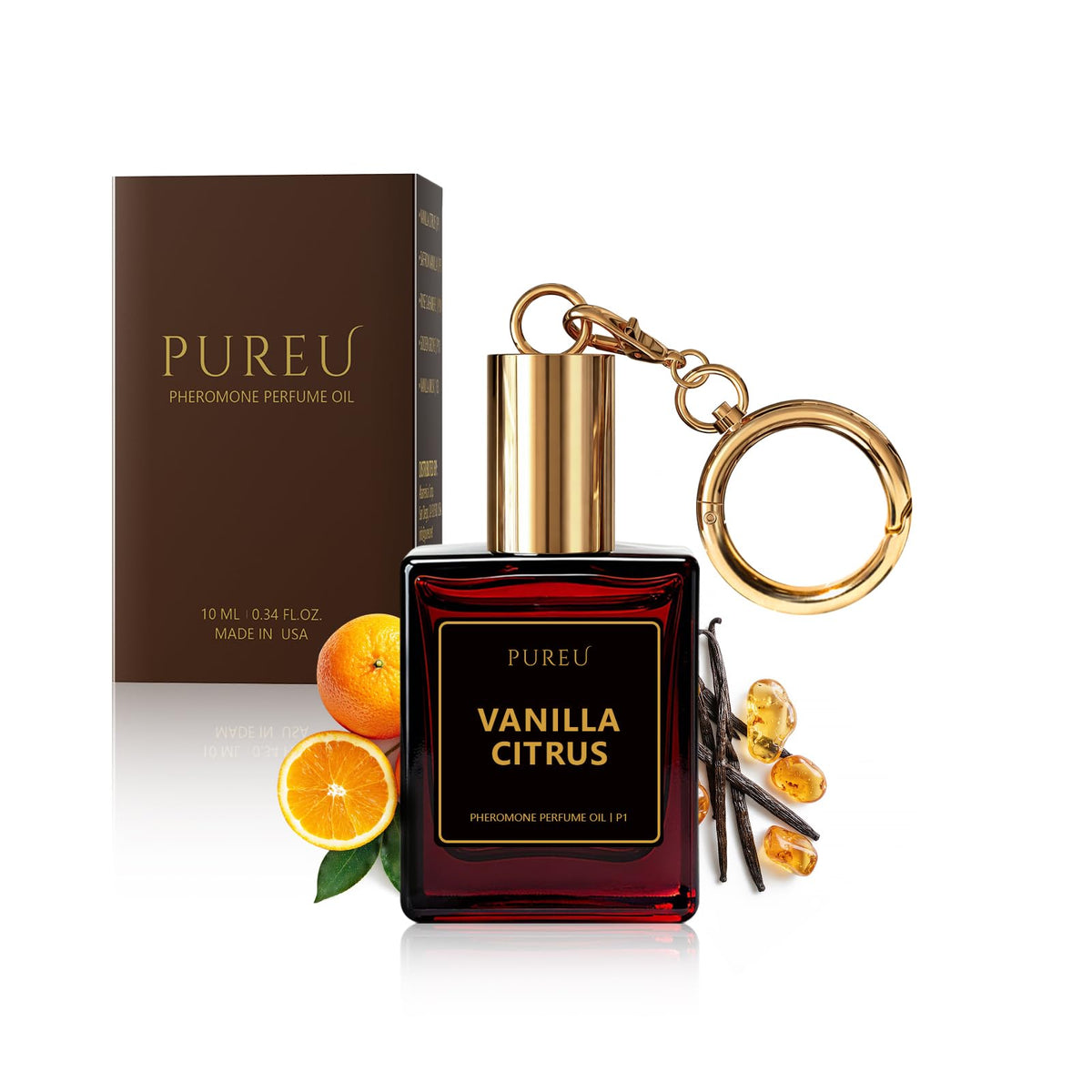 PUREU Pheromones Perfumes for Women, Long Lasting Travel Perfume Roll-On(0.34 Fl Oz)