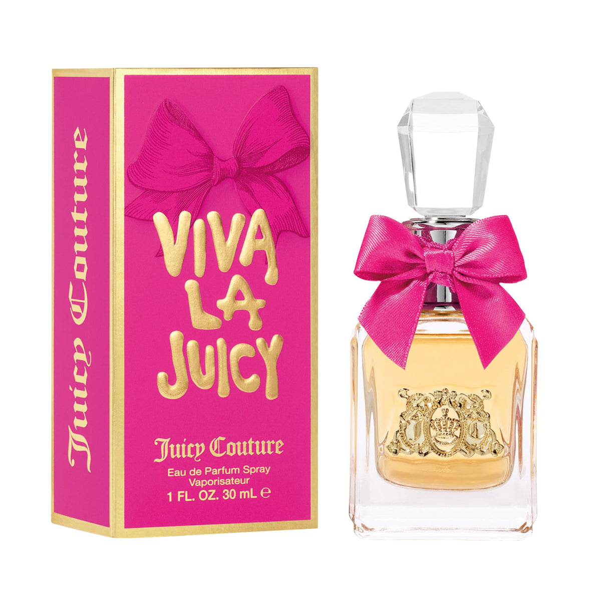 Juicy Couture Viva La Juicy Eau De Parfum, Women's Perfume with Notes of Mandarin, Gardenia  Caramel, Floral  Sweet Perfume for Women, EDP Spray(1 Fl Oz)